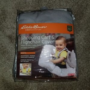 Eddie Bauer shopping cart and high chair cover.